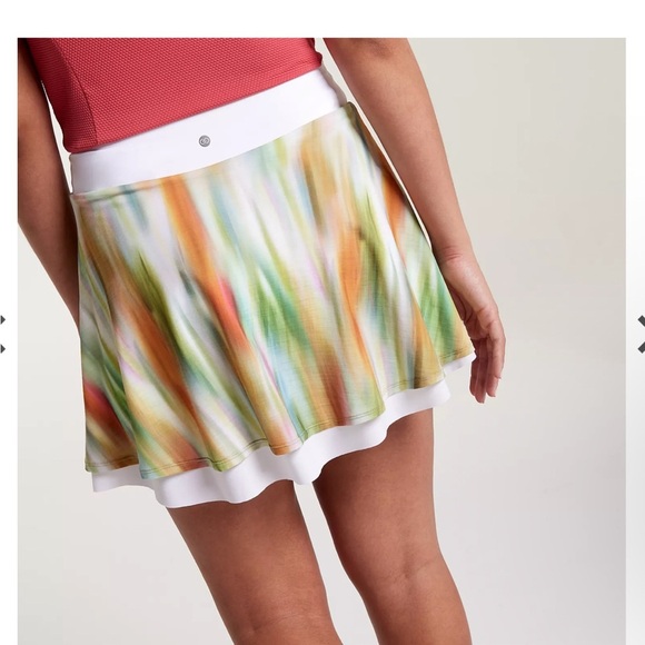 NWT CALIA Women's Double Layer Mesh Golf Skort size Large. 50+ UV protection - Picture 3 of 8